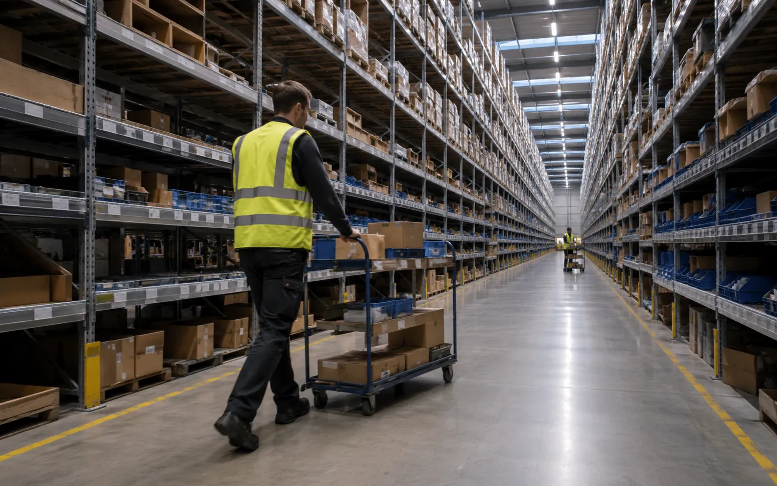 Werkvloer in de logistiek.