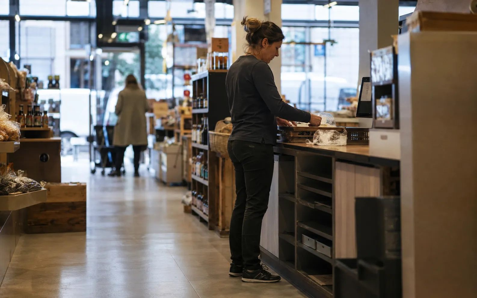 Werkvloer in de retail.
